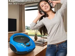Cyberlux CL-710 CD-Player Tragbar CD/MP3/USB Radio Blau