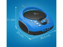 Cyberlux CL-710 CD-Player Tragbar CD/MP3/USB Radio Blau