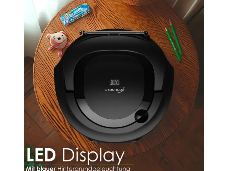 Cyberlux CL-600 CD-Player Tragbar CD/MP3/USB Radio Schwarz