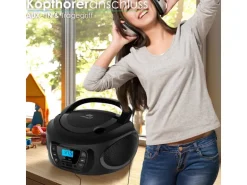 Cyberlux CL-600 CD-Player Tragbar CD/MP3/USB Radio Schwarz