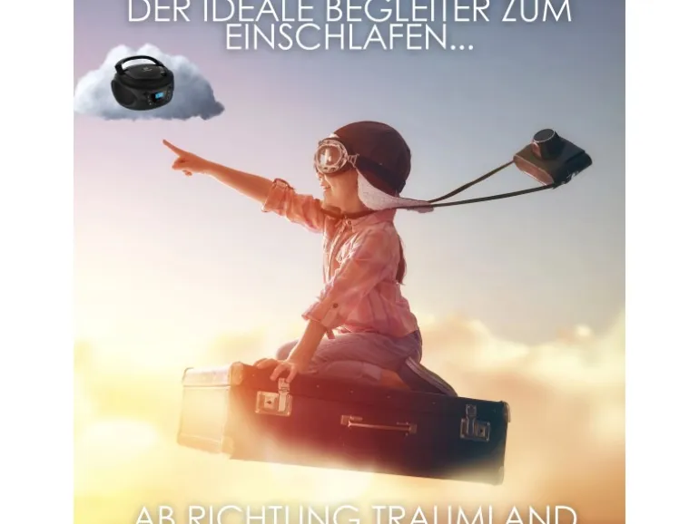 Cyberlux CL-600 CD-Player Tragbar CD/MP3/USB Radio Schwarz