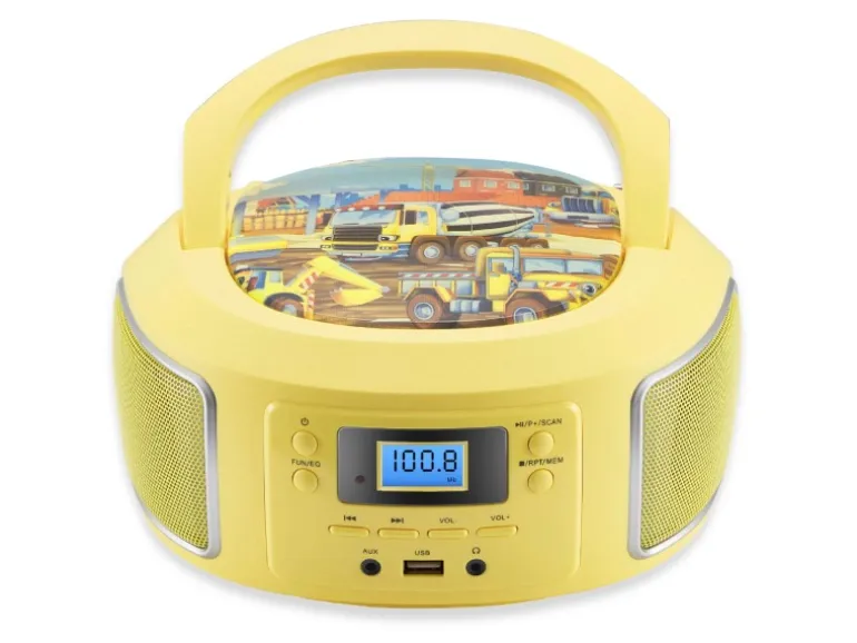 Cyberlux CL-950 Kinder CD-Player Tragbar CD/MP3/USB Radio Gelb