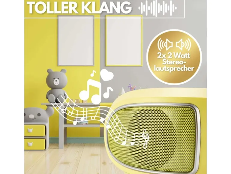 Cyberlux CL-950 Kinder CD-Player Tragbar CD/MP3/USB Radio Gelb