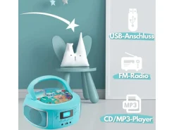 Cyberlux CL-940 Kinder CD-Player Tragbar CD/MP3/USB Radio Grün