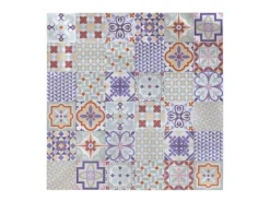 Dalsys Selbstklebende Fliesen 1m² 11 Stück Bunte Ornamente Faro