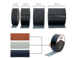 Daprona Butylband 4x 10m x 75mm Alu Schwarz Reperaturband Dichtband