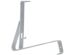 Daprona Schneefangstützen für Gewellte Dachziegel 32,5cm Stahl Silber