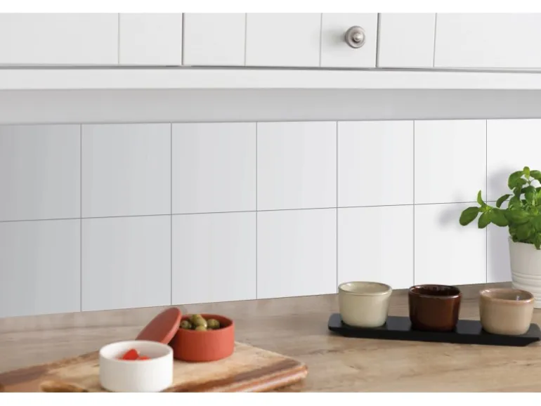 d-c-fix Wandfliesen Wall Tiles 6er-Set 15 cm x 15 cm Weiß