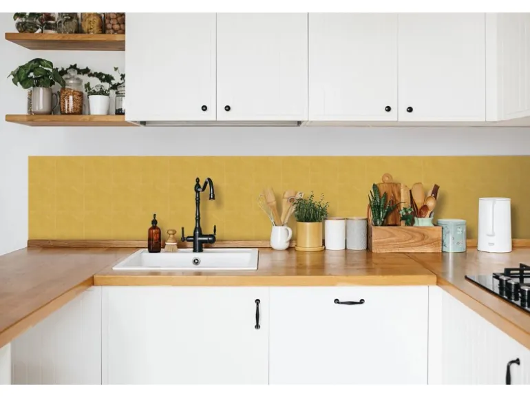 d-c-fix Wandfliesen Wall Tiles Micro Cement 6er-Set 15 cm x 15 cm Gold