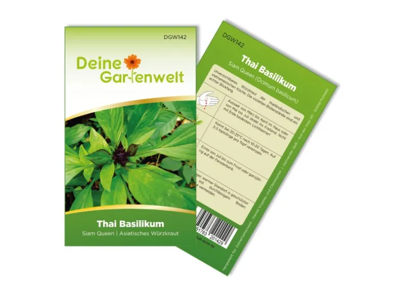 Deine Gartenwelt Basilikum Thai Siam Queen Samen