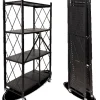 deluxe4home Klappbares Regal mit 4 Etagen 72x34x127 cm