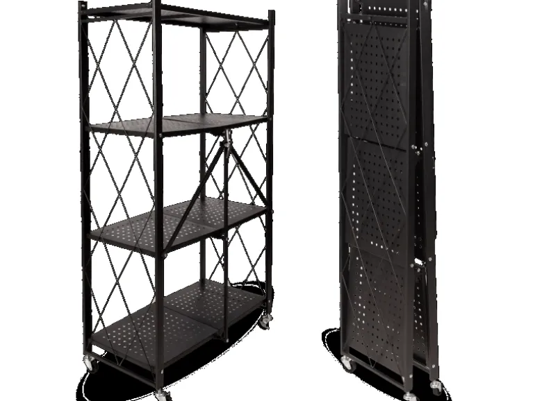 deluxe4home Klappbares Regal mit 4 Etagen 72x34x127 cm