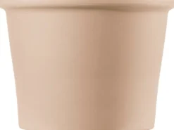 Deroma Pflanztopf Cilindro Bordato Ø 18 cm x 13 cm White Garden