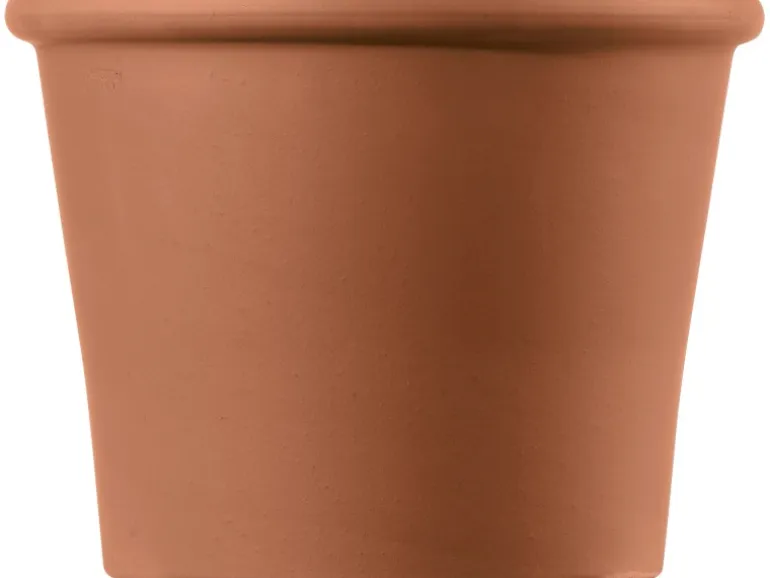 Deroma Pflanztopf Cilindro Bordato Ø 12 cm x 9 cm Cotto