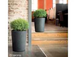 Deroma Pflanztopf Millennium Ø 44 cm x 54 cm Anthrazit