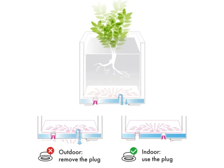 Deroma Pflanztopf Millennium mir Rollen Ø 59 cm Anthrazit