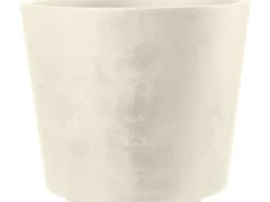 Deroma Pflanztopf Millennium mit Rollen Ø 59 cm Perlweiß