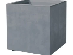 Deroma Pflanztopf Quadro Millenium 25 cm x 25 cm x 25 cm Aschgrau