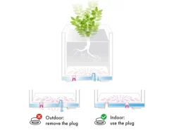 Deroma Pflanztopf Quadro Millenium 39 cm x 39 cm x 39 cm Aschgrau