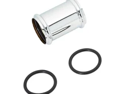 Doppelmuffe 60 mm Verchromt