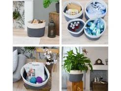 DuneDesign Aufbewahrungskorb aus Baumwolle 35 Liter Ø 39 x 30 cm