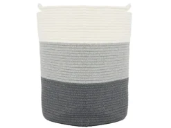 DuneDesign Aufbewahrungskorb aus Baumwolle 50 Liter Ø 38 x 46 cm