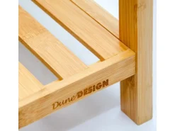 DuneDesign Bambus Regal für das Badezimmer 130 x 60 x 26 cm