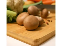 DuneDesign XL Schneidebrett aus Bambus 50 x 35 x 2 cm  Holzfarben