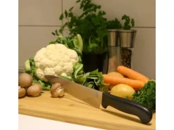 DuneDesign XL Schneidebrett aus Bambus 50 x 35 x 2 cm  Holzfarben