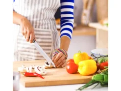 DuneDesign XL Schneidebrett aus Bambus 50 x 35 x 3 cm extra Dick