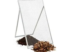 Durchwurfsieb mit Stütze