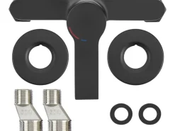 Duscharmatur Bisenzio Einhebel Schwarz Matt