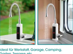 Easymaxx Warm und Kaltwasserarmatur mit integriertem Durchlauferhitzer 3600 W