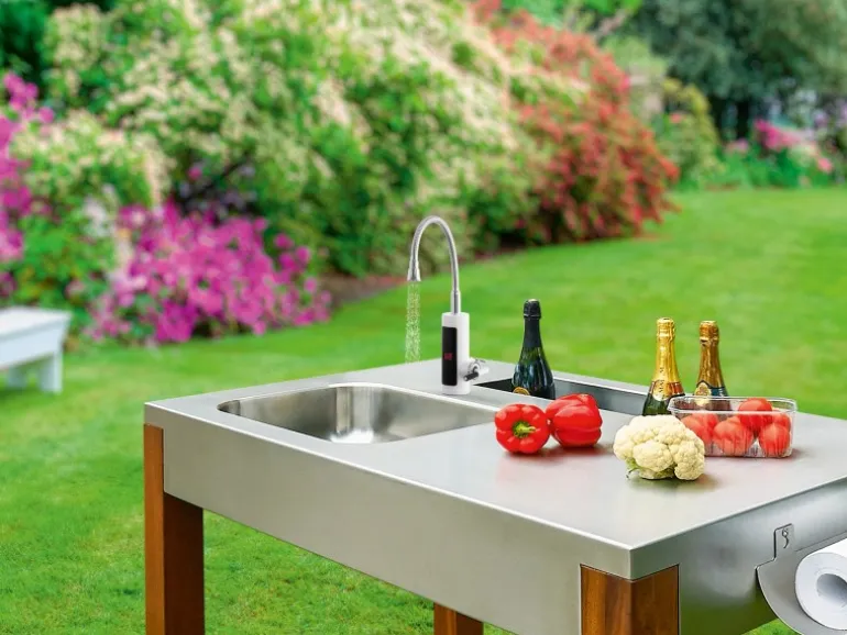 Easymaxx Warm und Kaltwasserarmatur mit integriertem Durchlauferhitzer 3600 W