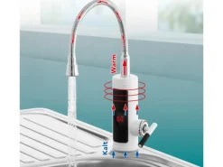 Easymaxx Warm und Kaltwasserarmatur mit integriertem Durchlauferhitzer 3600 W
