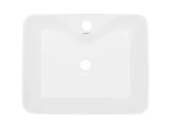 ECD Germany Design Waschbecken Waschtisch 480 x 380 x 140 mm inkl Ablaufgarnitur