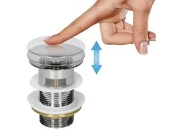 ECD Germany Waschbecken 605x365x130 mm Keramik Eckig Weiß inkl Ablaufgarnitur