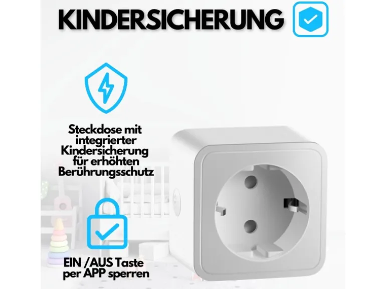 Echos Eco-4060 Smarte WLAN-Steckdose 4er Pack 16A Ausgangsleistung