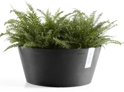 Ecopots Pflanzschale Frankfurt Dunkelgrau 40 cm