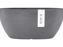 Ecopots Pflanzschale Sofia 30 cm x 13 cm Oval Grau