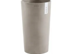 Ecopots Pflanztopf Amsterdam halbhoch Braungrau 50 cm