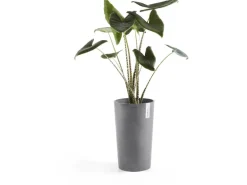 Ecopots Pflanztopf Amsterdam Ø 30 cm x 50 cm Grau