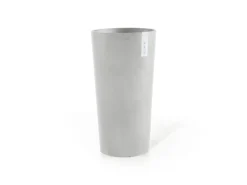 Ecopots Pflanztopf Amsterdam Halbhoch Weißgrau 34 cm x 66 cm