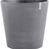 Ecopots Pflanztopf Amsterdam mit Rollen Ø 60 cm Grau