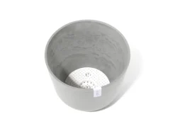 Ecopots Pflanztopf Oslo Weißgrau 45 cm x 39,2 cm
