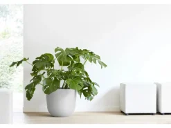 Ecopots Pflanztopf Oslo Weißgrau 45 cm x 39,2 cm