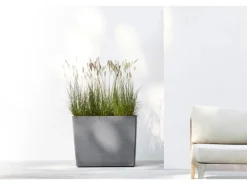 Ecopots Pflanztopf Paris Rollen Grau (HxBxT) 65 x 85 x 40 cm