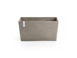 Ecopots Pflanztopf Paris Braungrau 60 cm 26 cm x 40 cm