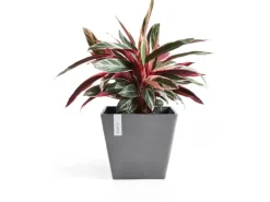 Ecopots Pflanztopf Rotterdam Grau (HxBxT) 35 x 40 x 40 cm