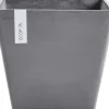 Ecopots Pflanztopf Rotterdam Grau (HxBxT) 26 x 30 x 30 cm